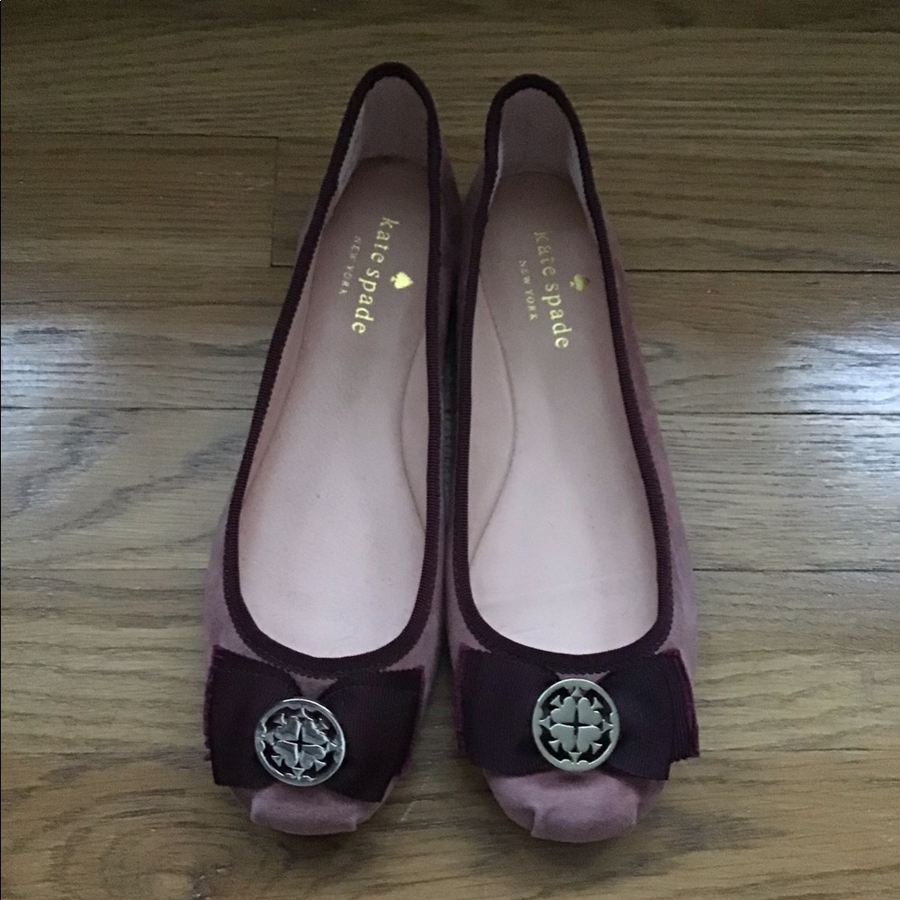 Kate Spade New York Pink Suede Ballet Flat Sz 6M